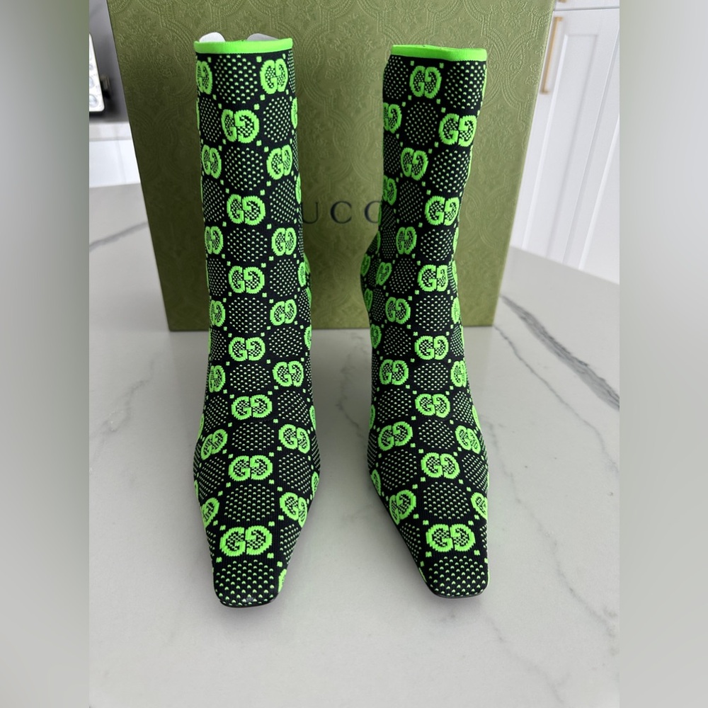 Gucci GG Jersey Tom Technical Fabric Boot - Picture 3 of 9